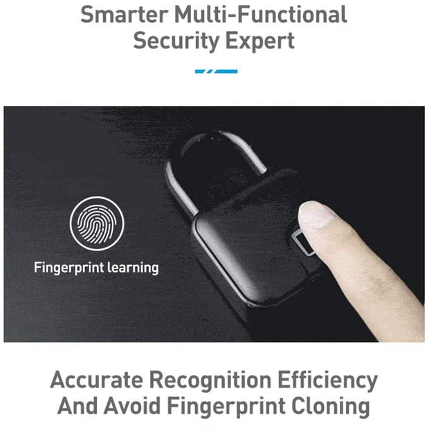 Fingerprint Padlock Bluetooth Waterproof Smart Lock